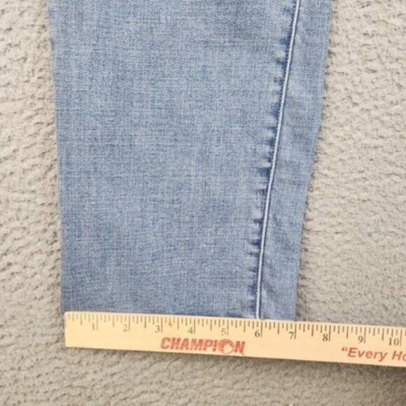 Levis 505 Jeans Womens 8 Straight Leg Blue Mid Rise Stretch Denim Pants - Picture 4 of 8